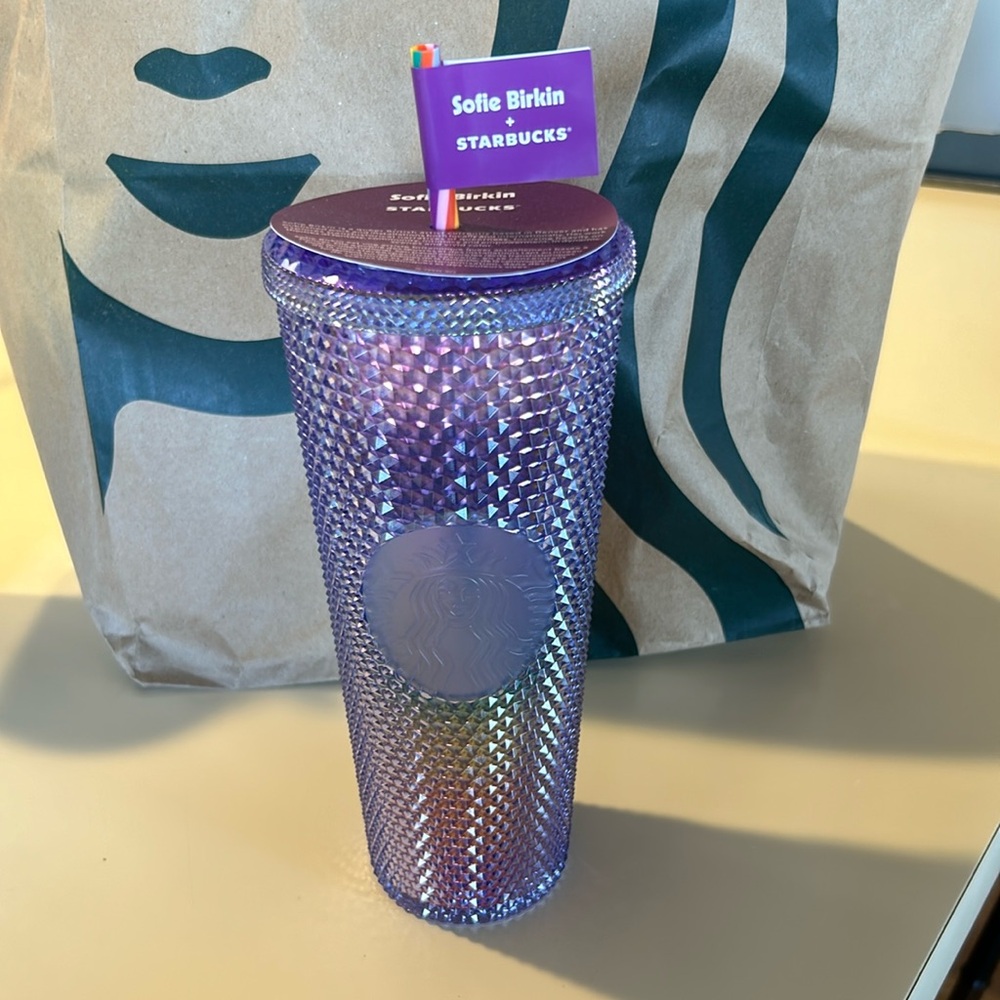 Sofie Birkin limited edition Starbucks cup, 24 oz with straw lid
